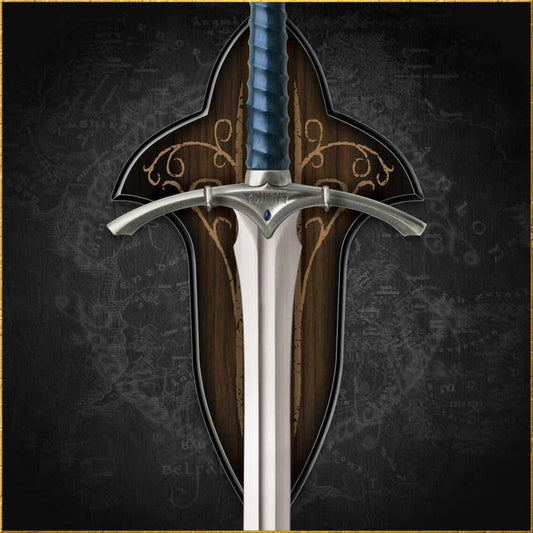 Glamdring Sword Replica 44 Inch – Medieval Fantasy Long Sword – Stainless Steel Display Sword with Blue Leather Grip