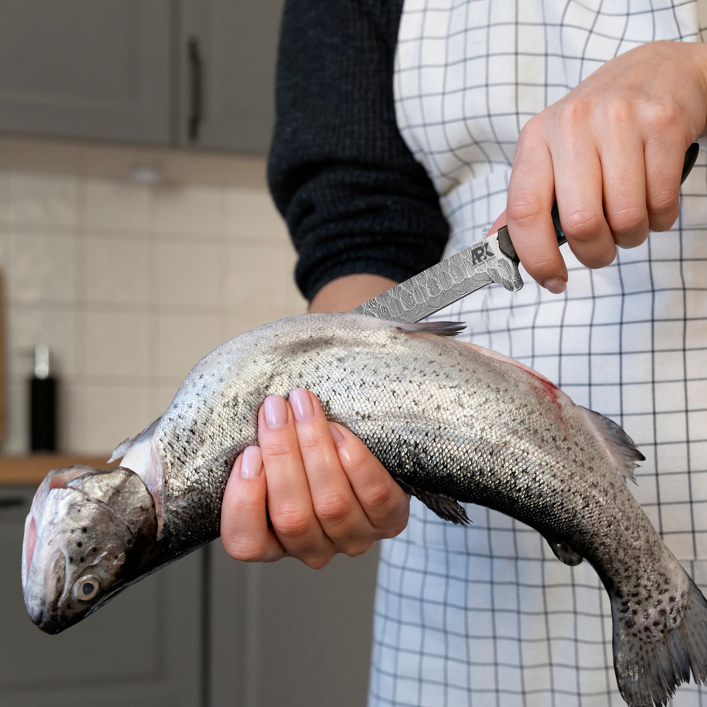 Premium Damascus Chef Knife Set – 5-Piece Professional Kitchen Collection