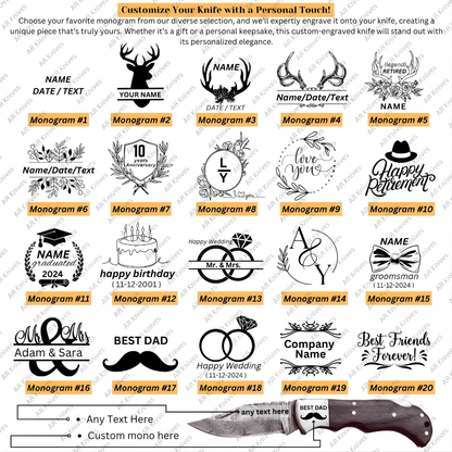 Handmade Damascus Steel Fixed Blade Knife – Grey Black Wood Handle Hot sale Camping knife