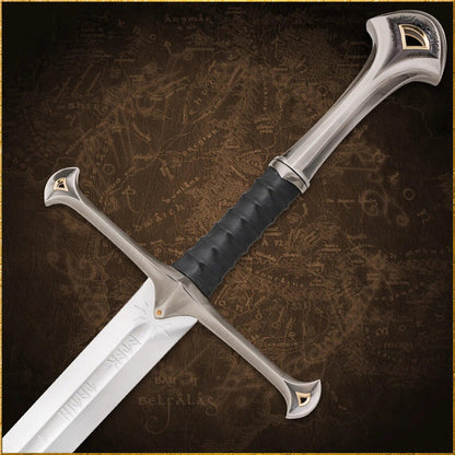 Anduril Sword Replica Full Size – Medieval Fantasy King Long Sword – Stainless Steel Engraved Display Sword